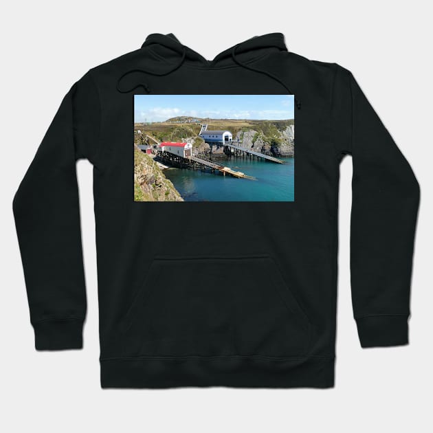 St Davids Lifeboat House, Pembrokeshire, Wales Hoodie by Chris Petty